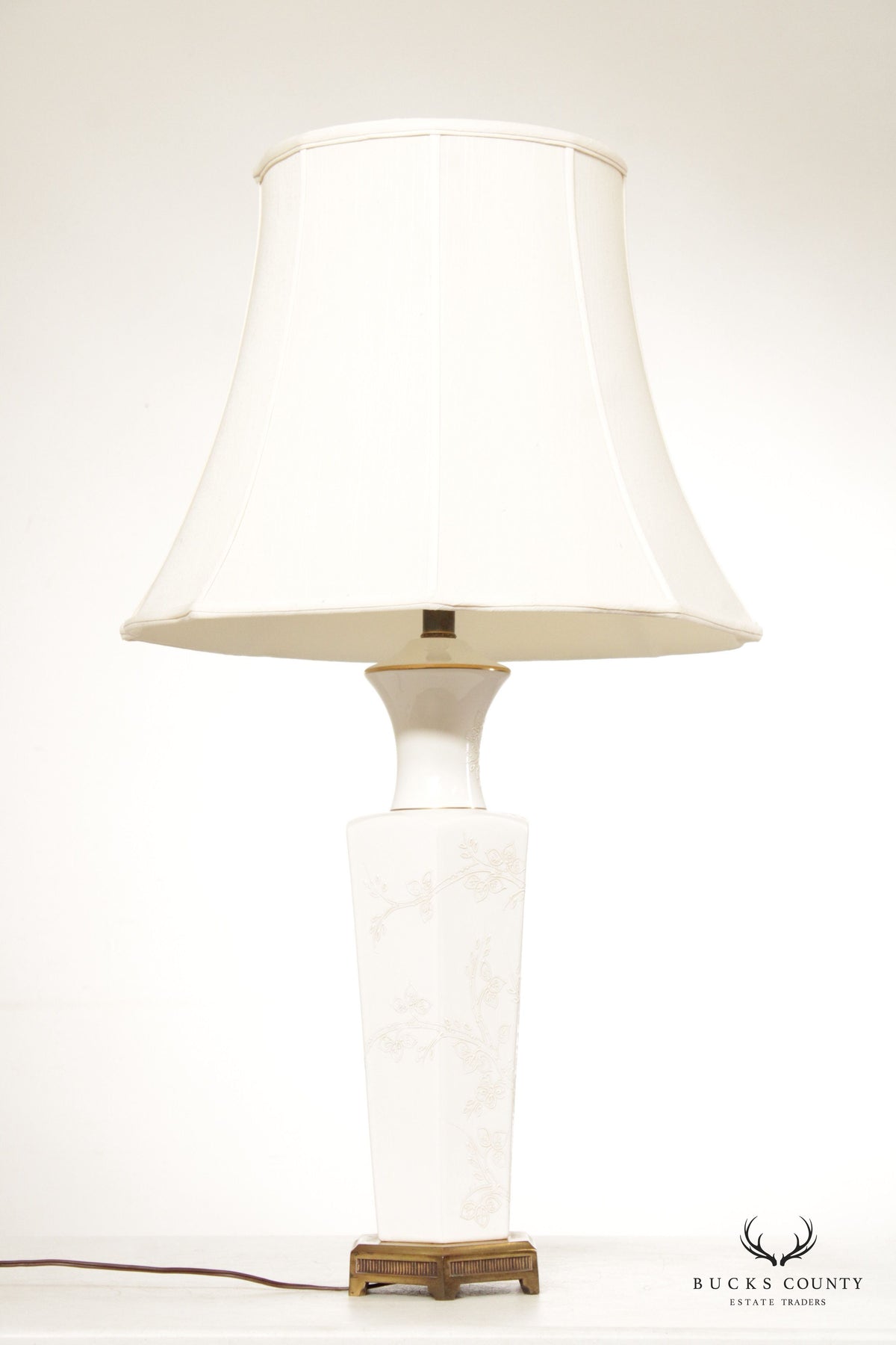 Tyndale Enameled Porcelain Vasiform Table Lamp