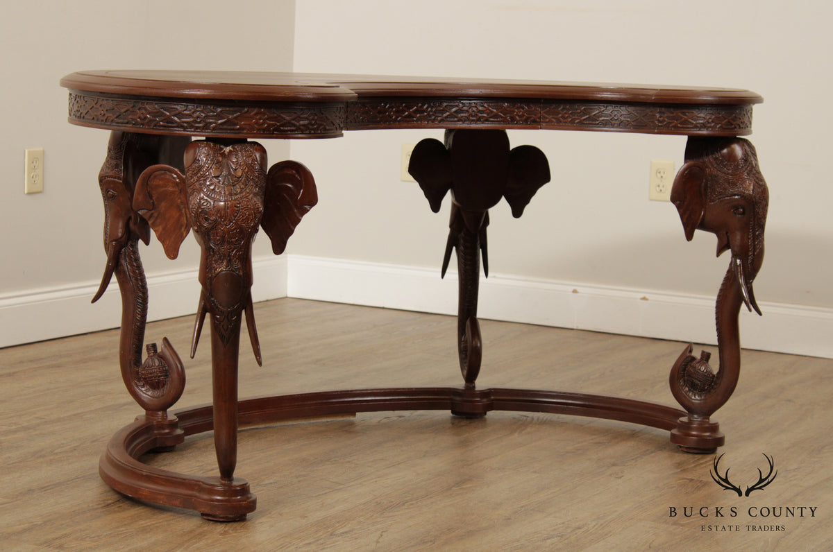 Gampel Stoll Hollywood Regency Style Elephant Desk