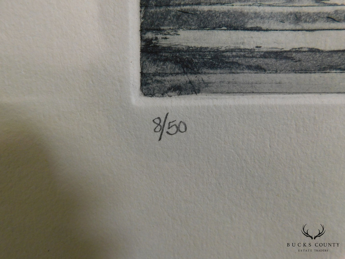Laurencia Evans 'En Escena' Framed Engraving