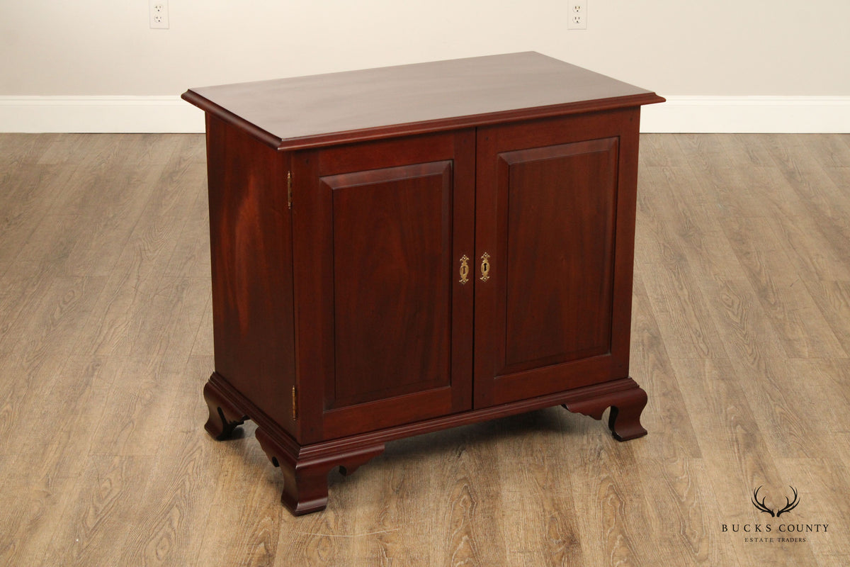 Chippendale Style Custom Mahogany Server Cabinet