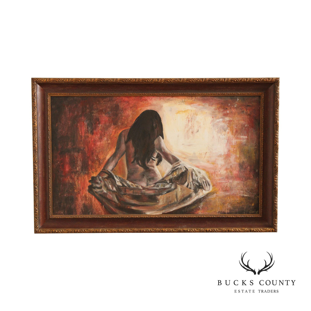 ESCHA VAN DEN BOGERD, ORIGINAL FEMALE PAINTING ON CANVAS