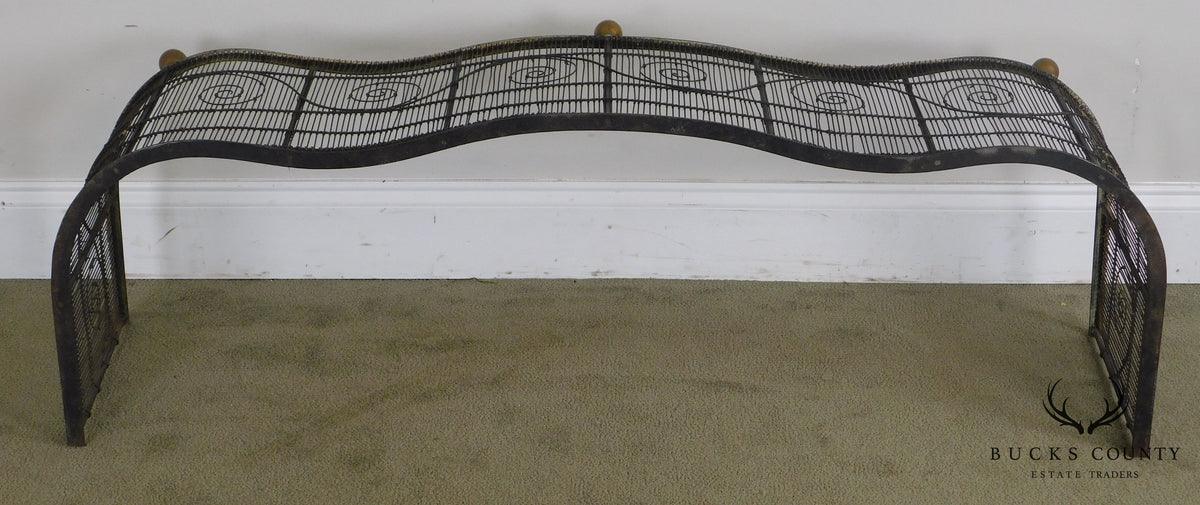 Antique 19th Century Regency Fireplace Fender