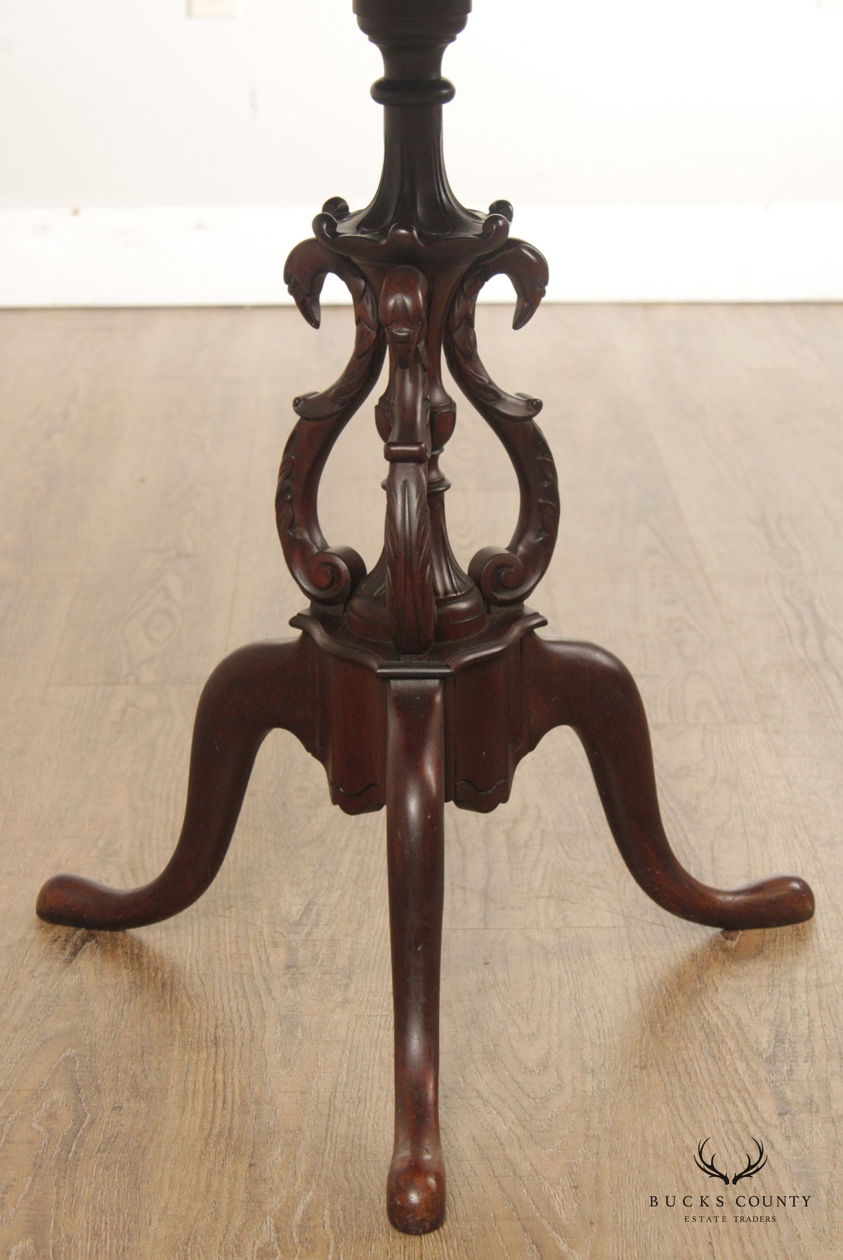 Antique Edwardian Mahogany Pedestal Side Table