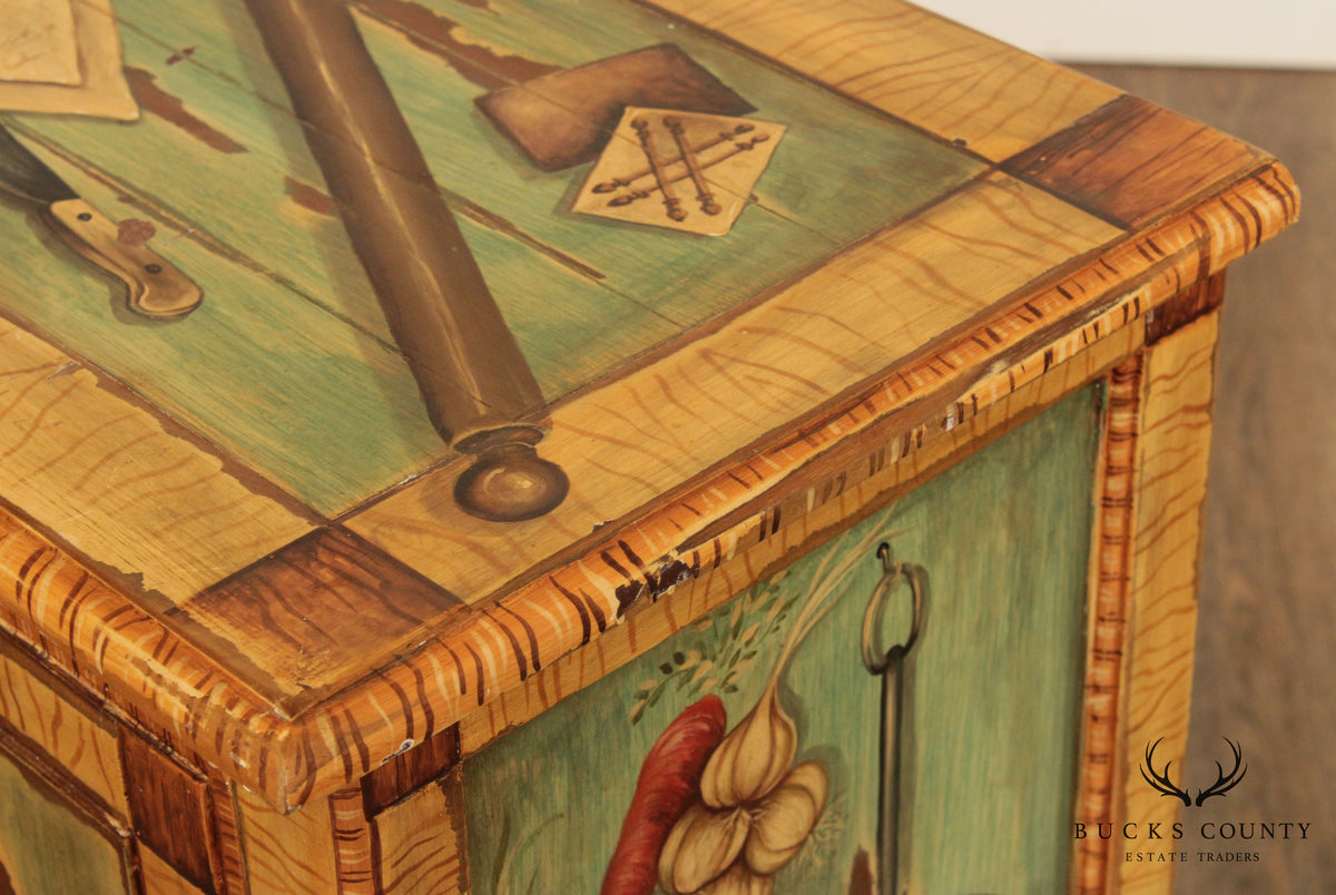 Country Style Hand Painted Cupboard