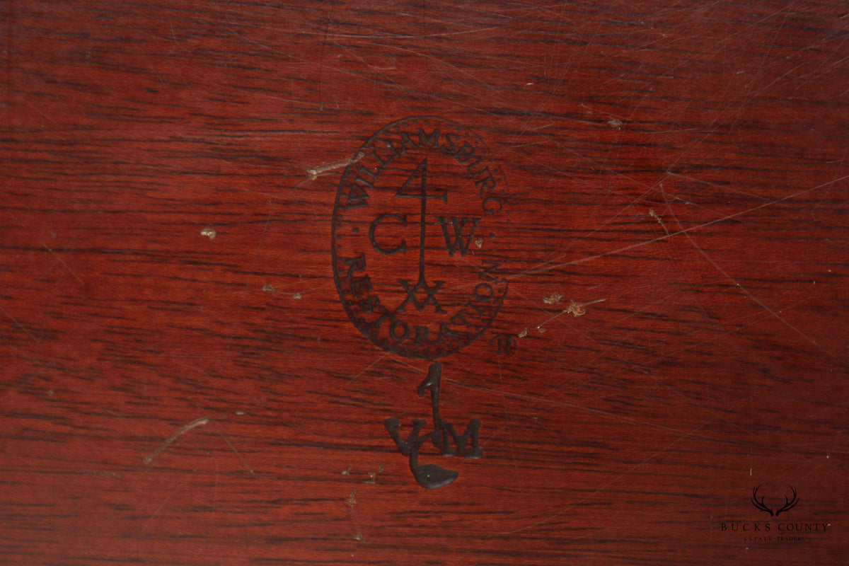 Virginia Metal Crafters Colonial Williamsburg Restoration Mahogany Tea Caddy