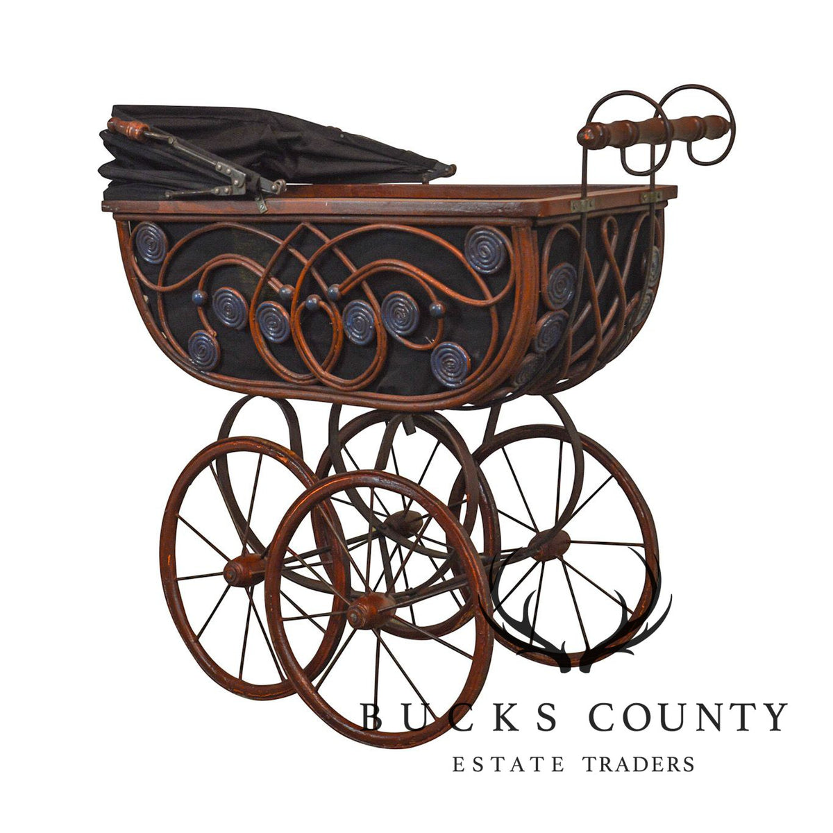 Victorian Style Doll Baby Carriage