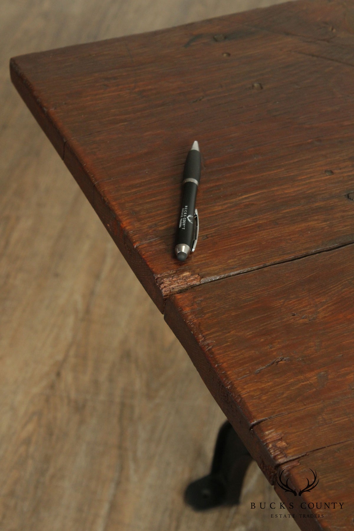 Rustic Custom Crafted Wood And Iron Table