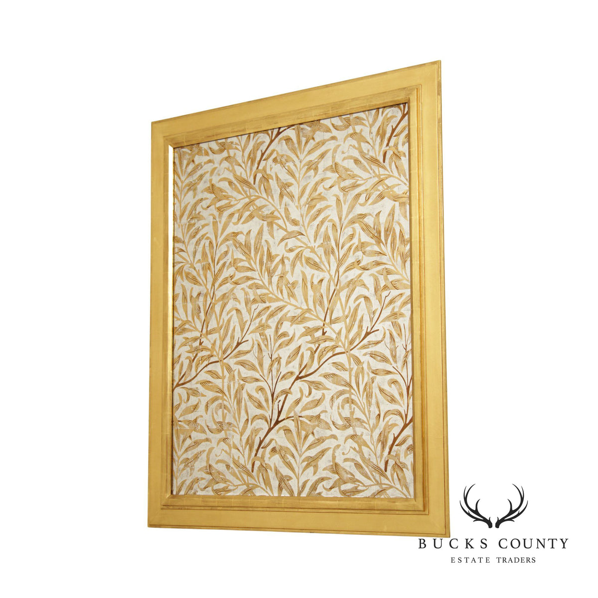 Vintage Gold Willow Foliage Large Decorative Wall Art