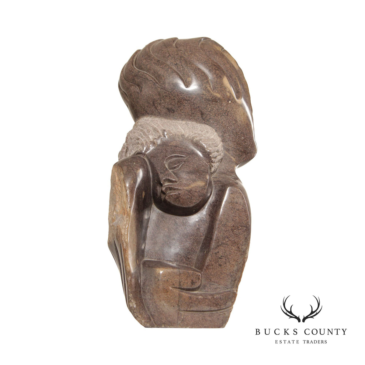 Benjamin Mundara Modern Figural Shona Stone Sculpture