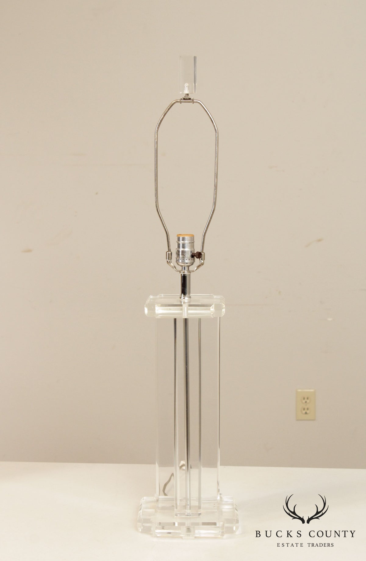 Clearlite by Bauer Vintage Acrylic Table Lamp