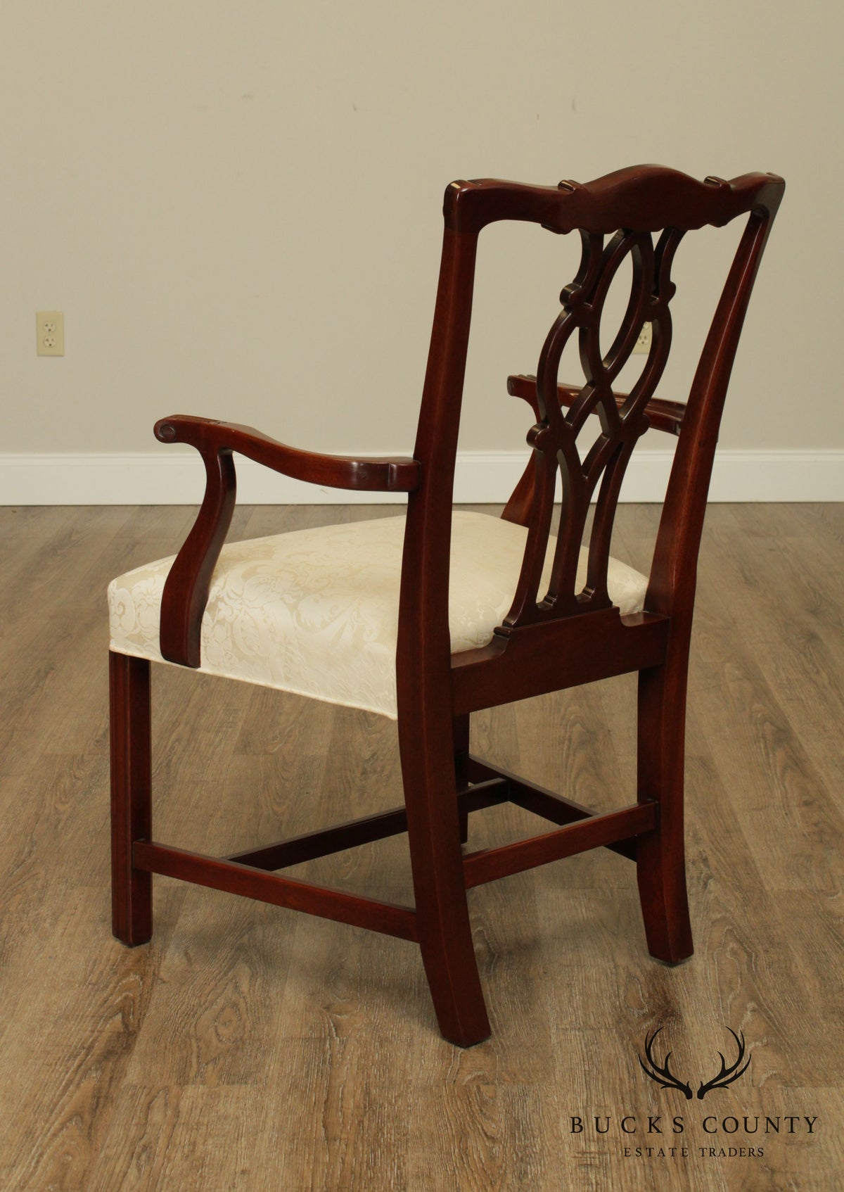 Kindel Chippendale Style Mahogany Armchair (A)
