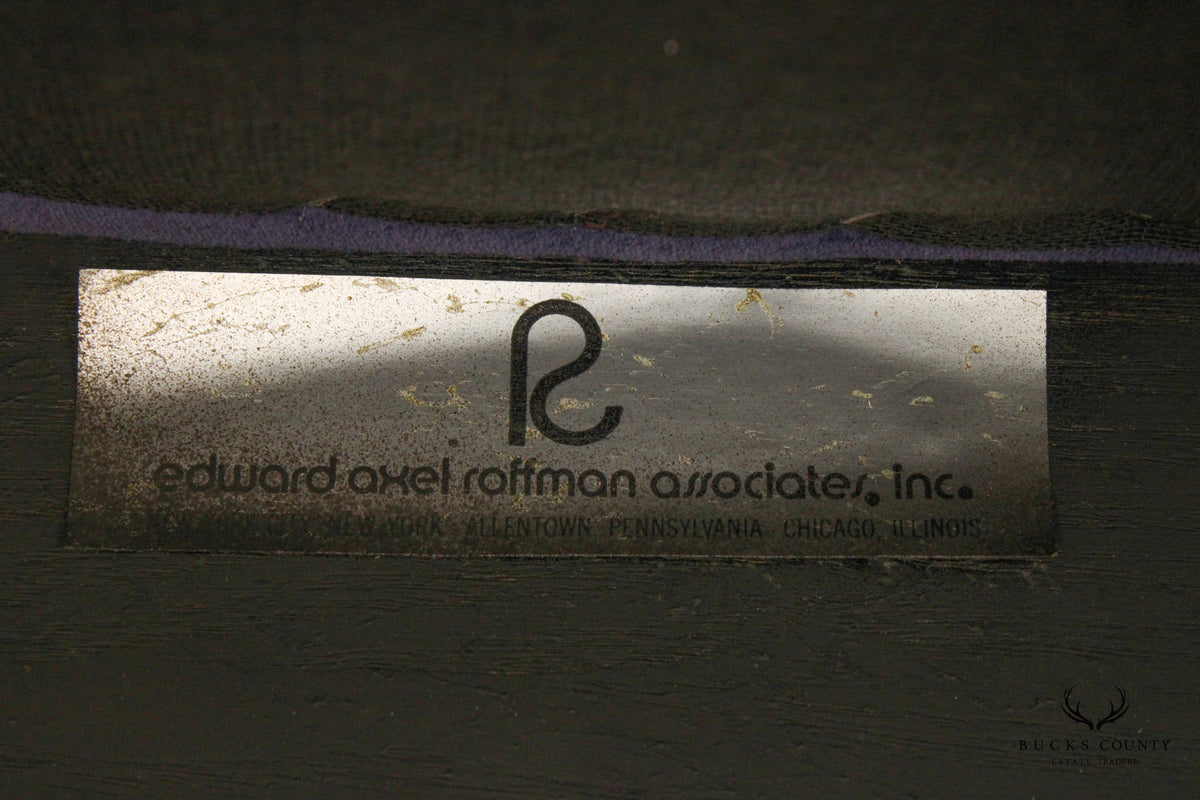 Edward Axel Roffman 1970s Modern Pair Slipper Lounge Chairs