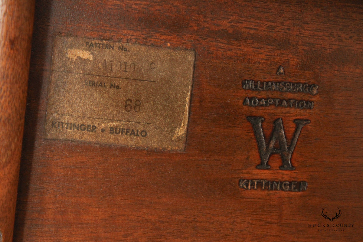 KITTINGER COLONIAL WILLIAMSBURG ADAPTATION QUEEN ANNE MAHOGANY SIDE TABLE