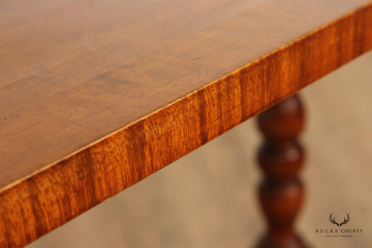 Wallace Nutting Vintage William & Mary Style Maple Side Table