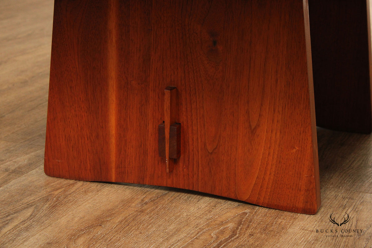 George Nakashima Studio Cherry and Walnut Milk House Coffee Table