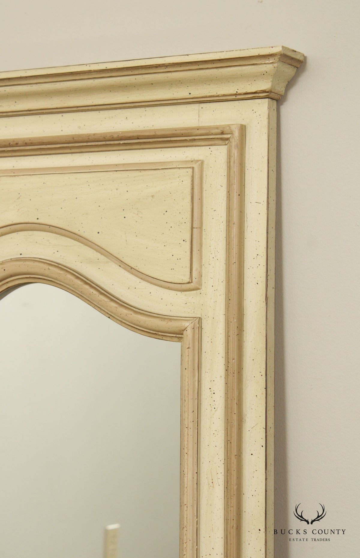 Vintage Neoclassical Style Painted Wall Mirror