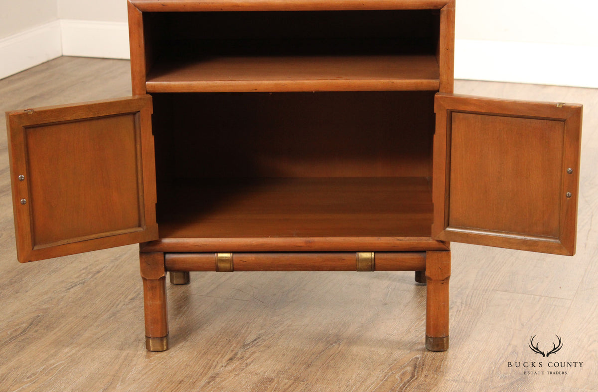 Thomasville Mid Century modern Campaign Style Talisman Nightstand