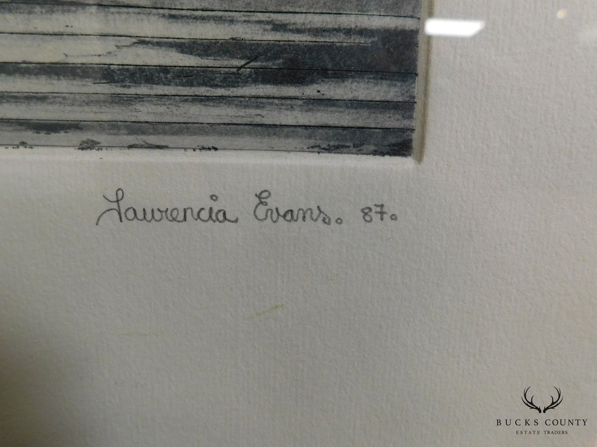 Laurencia Evans 'En Escena' Framed Engraving