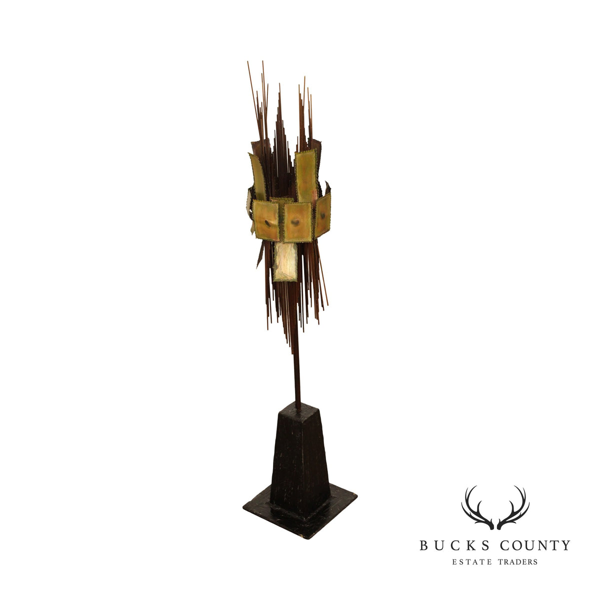 Mid Century Modern Brutalist Metal Sculpture