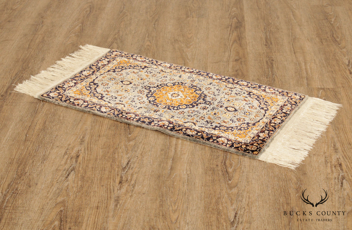 Indo Kerman 2'8"x 1'6" Handwoven Rug