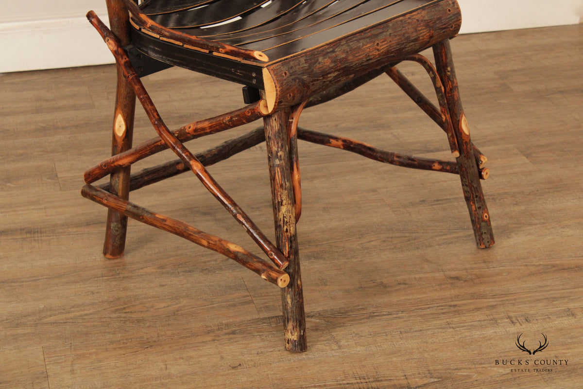 Adirondack Style Rustic Wood Four-Piece Dining Set