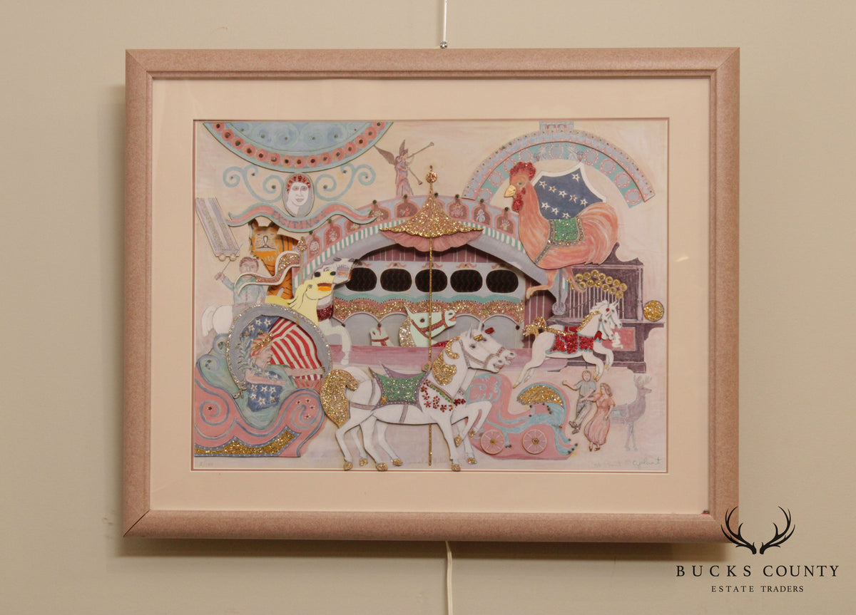 Art Plant 'Carousel in Motion' Mixed Media Print
