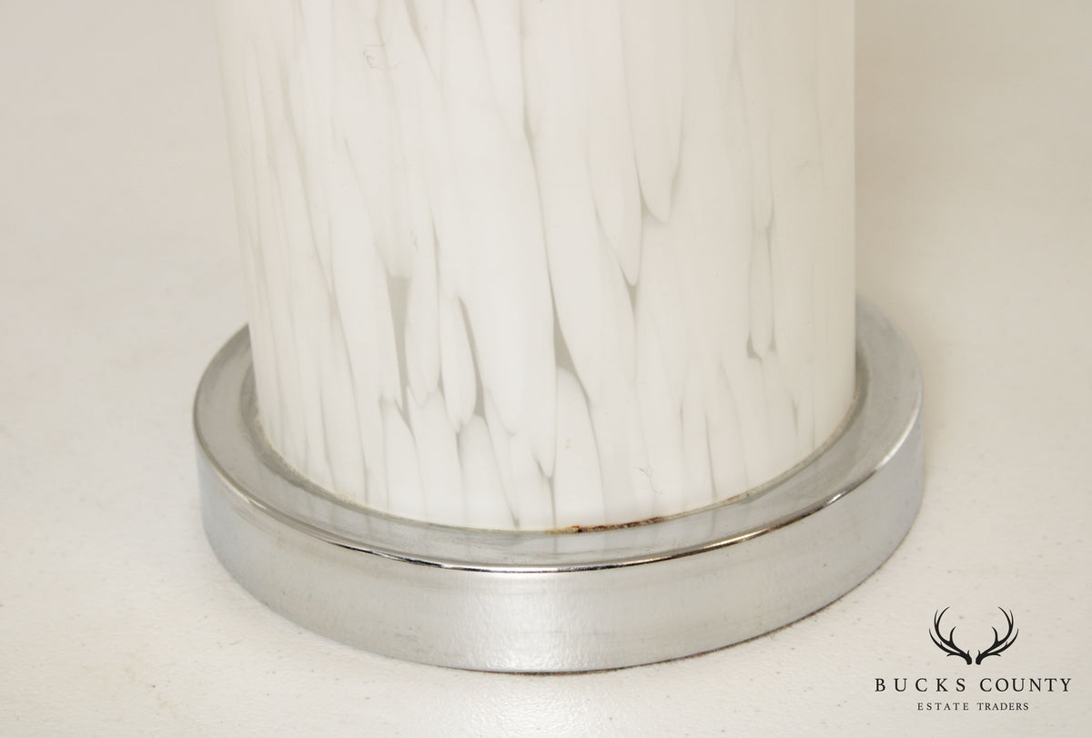 Mid Century Modern Art Glass Table Lamps