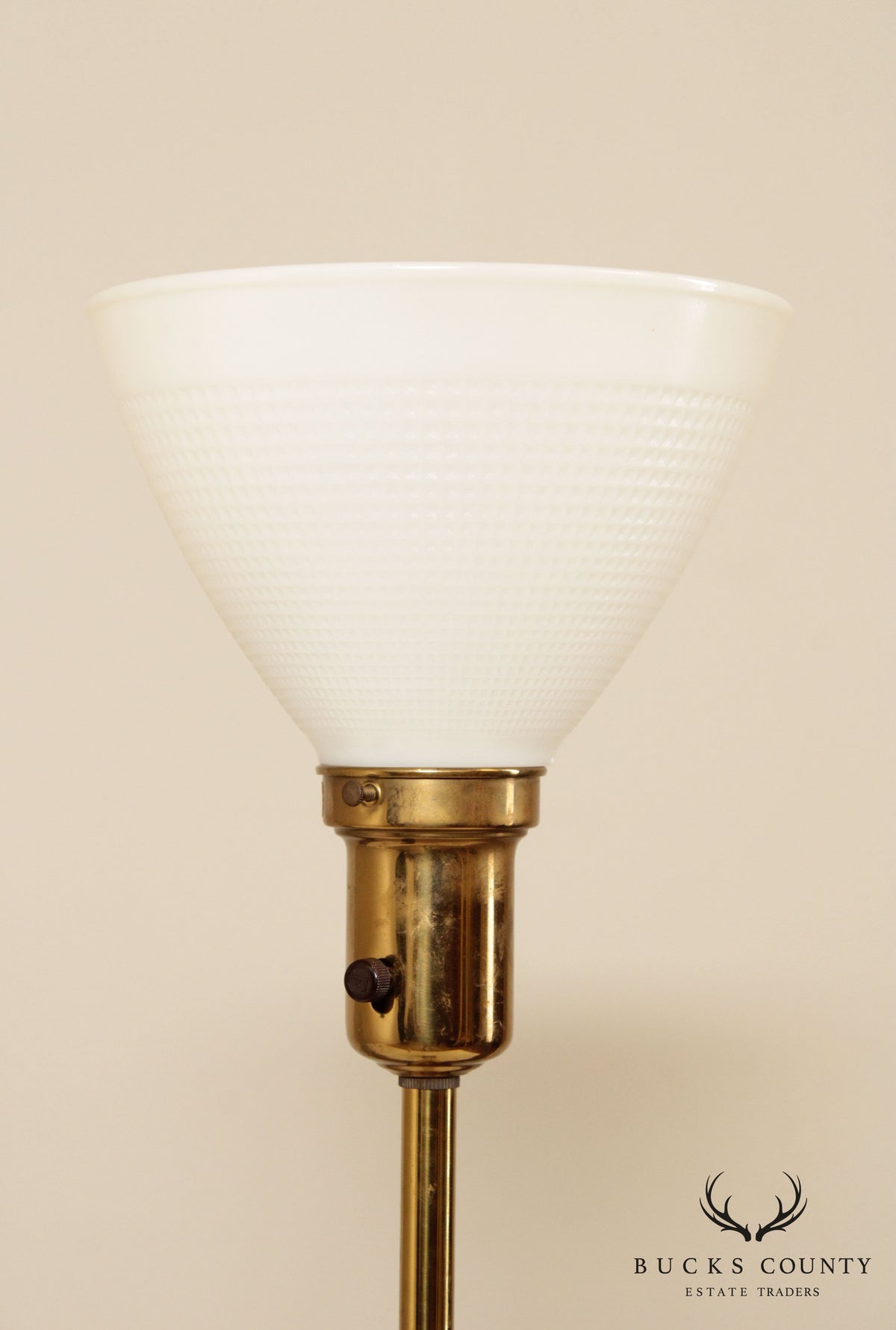 Stiffel Mid Century Brass & Walnut Obelisk Table Lamp