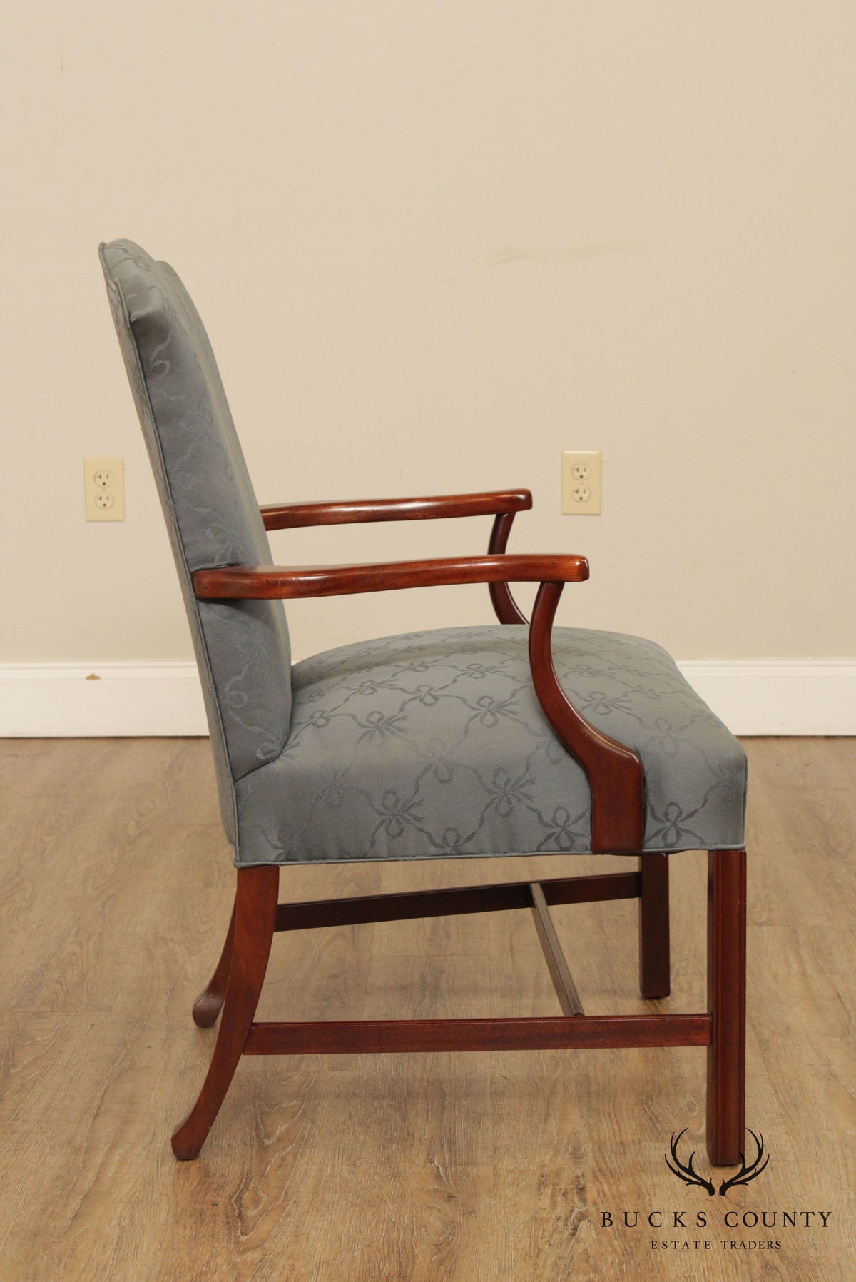 Hickory Chair Chippendale Style Mahogany Armchair