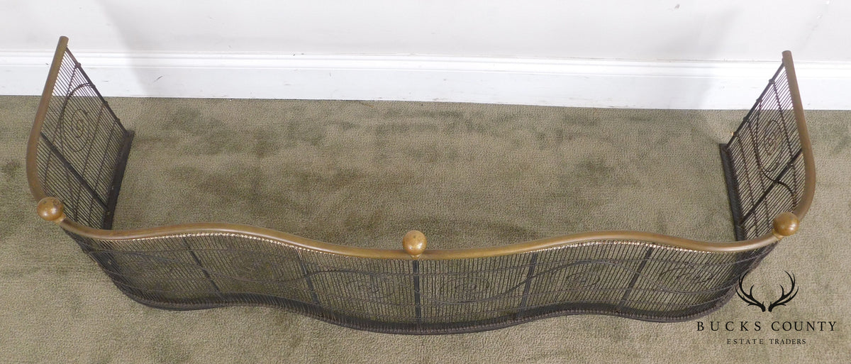 Antique 19th Century Regency Fireplace Fender