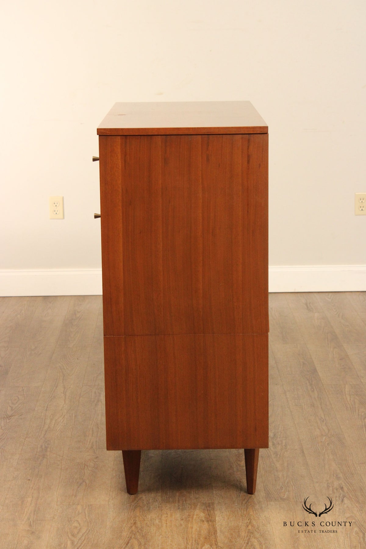 Mid Century Modern Walnut Highboy Chest of Drawers