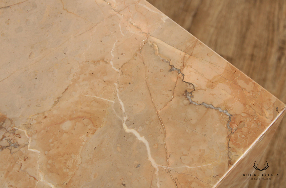Contemporary Marble Block Coffee or Low Table