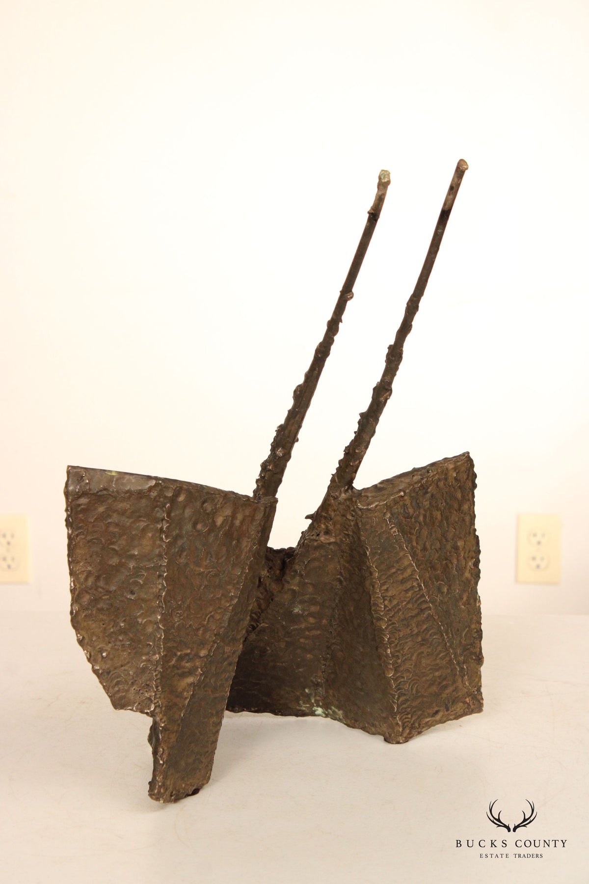 Vintage Brutalist Style Abstract Brass Sculpture