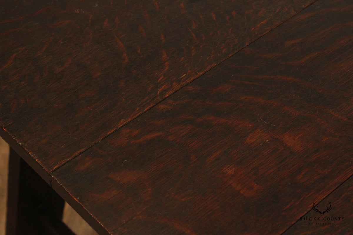 Lestershire Furniture Co. Mission Oak Library Table