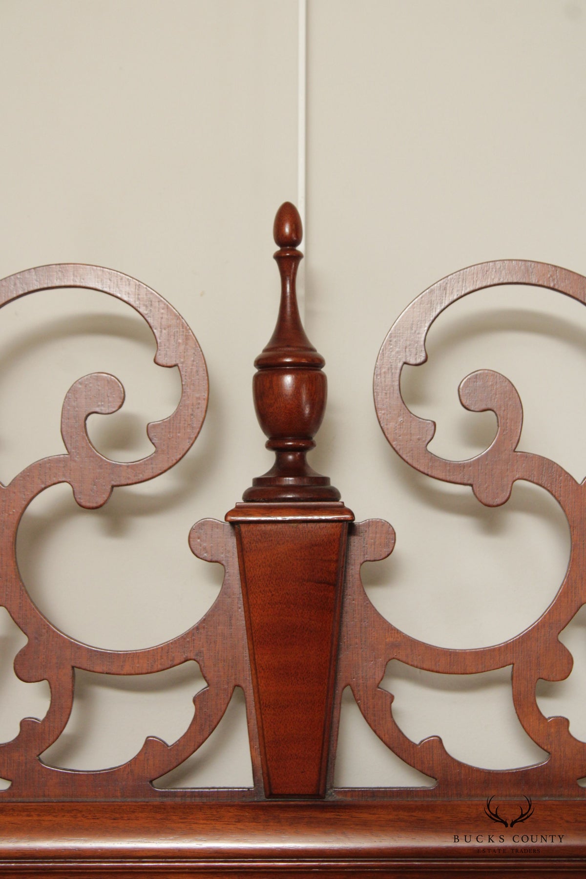 Federal Style Carved Mahogany Fretwork Wall Mirror