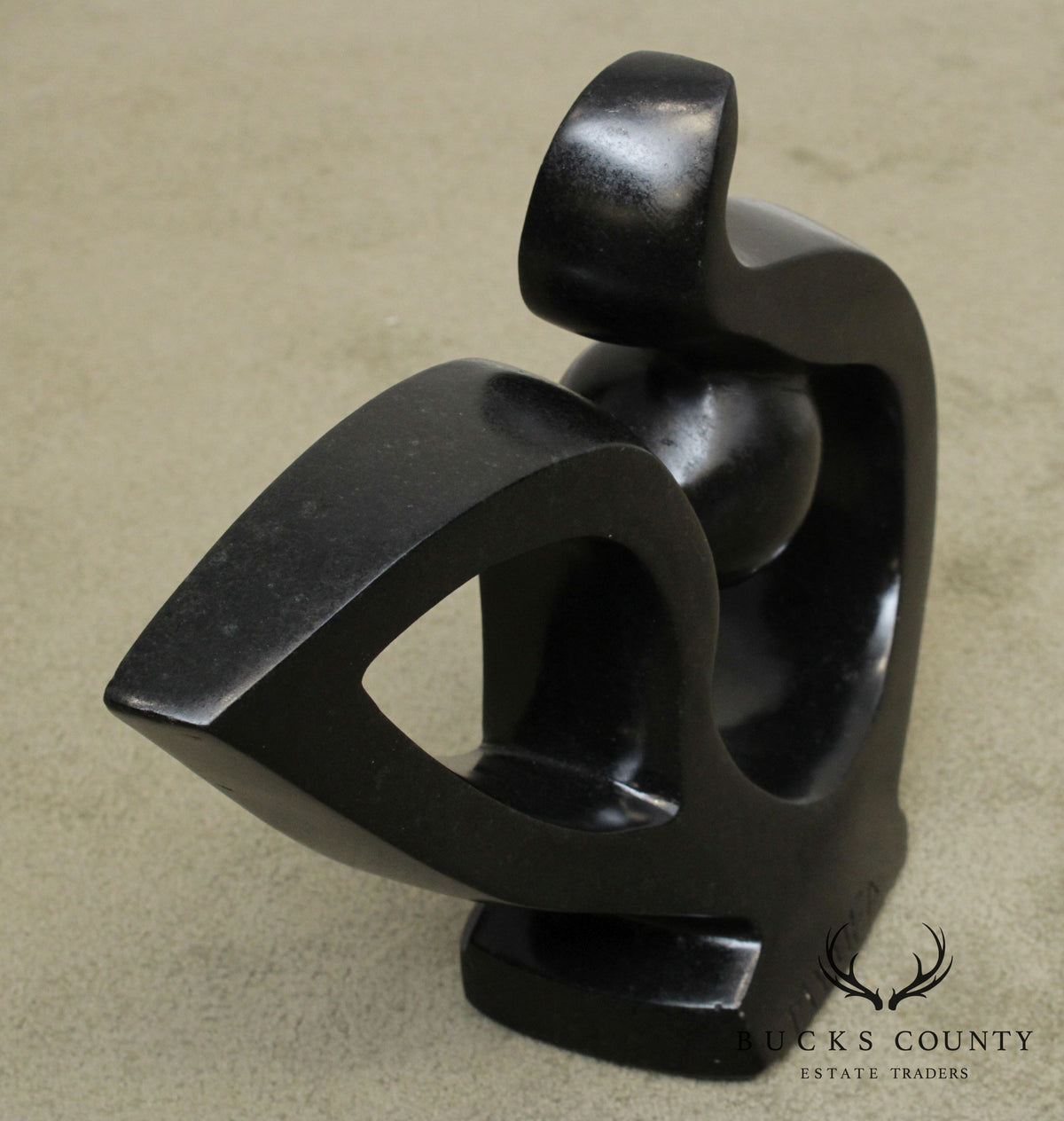 Mid Century Modern Abstract Carved Marble or Stone Sculpture