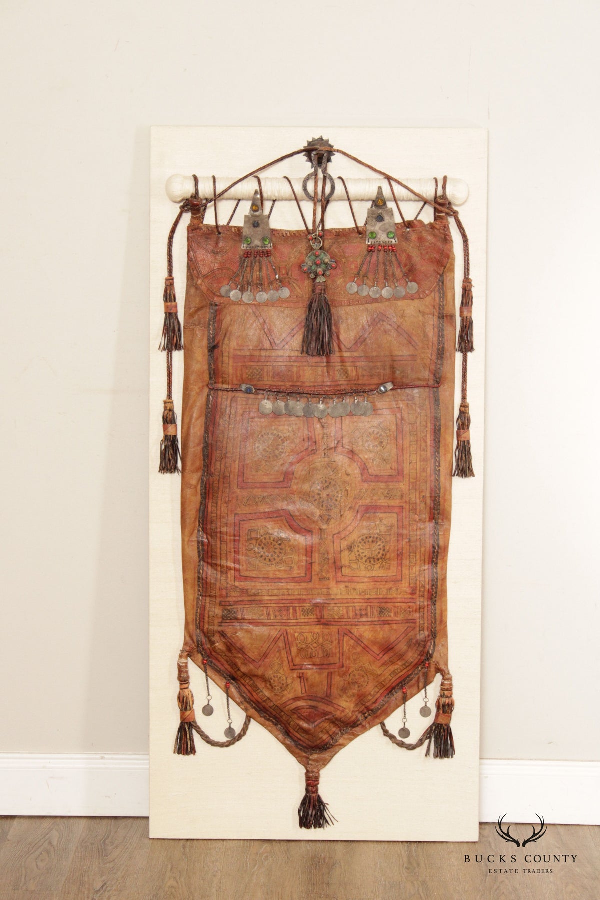 Northern African Vintage Leather Camel Bag