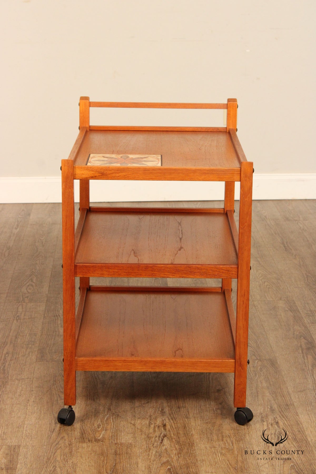 Brdr. Furbo Danish Modern Teak Bar Cart Trolley