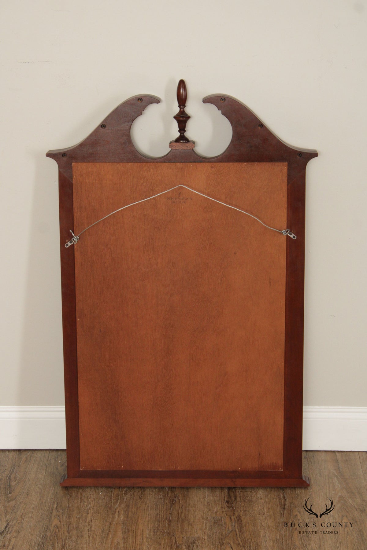 PENNSYLVANIA HOUSE TRADITIONAL MAHOGANY BEVELED WALL MIRROR