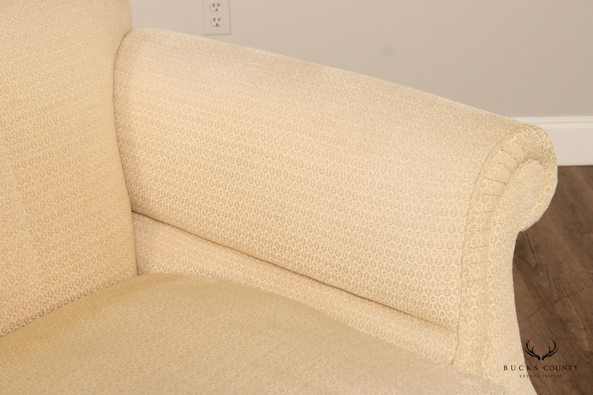 Althorp Living History Custom Upholstered Scroll Arm Sofa
