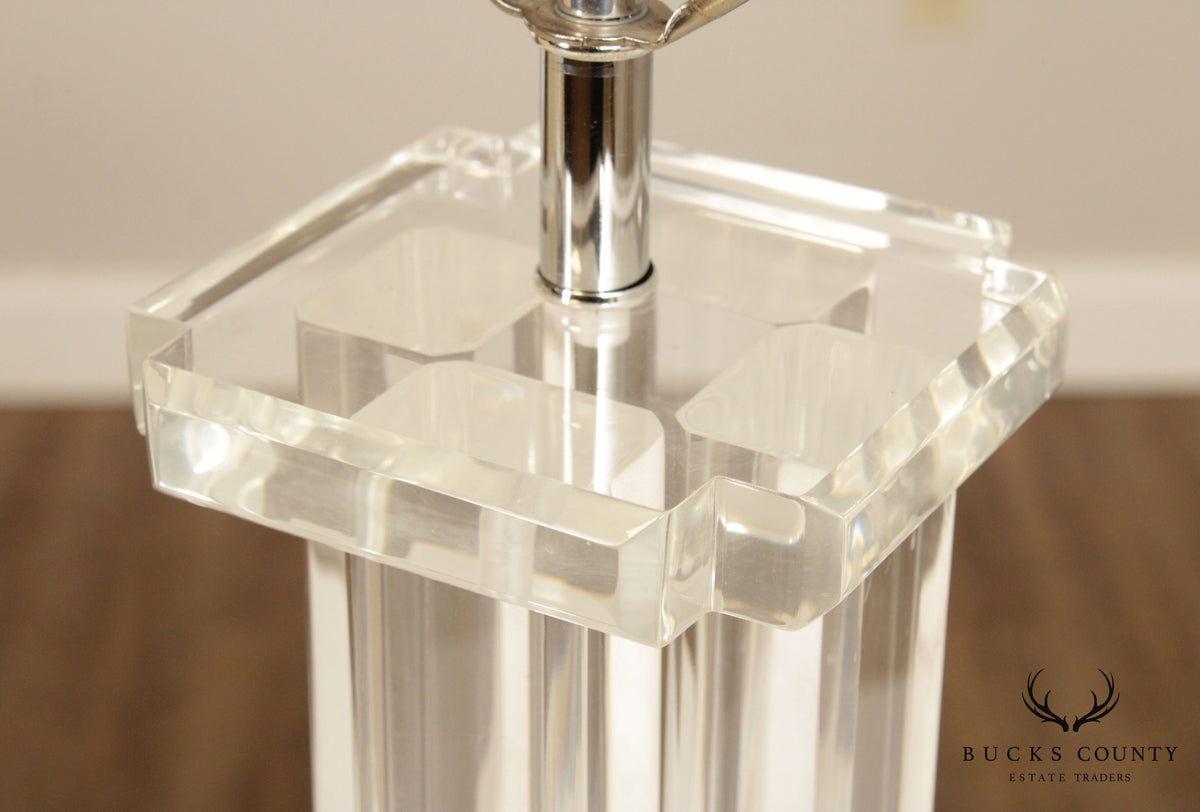 Clearlite by Bauer Vintage Acrylic Table Lamp