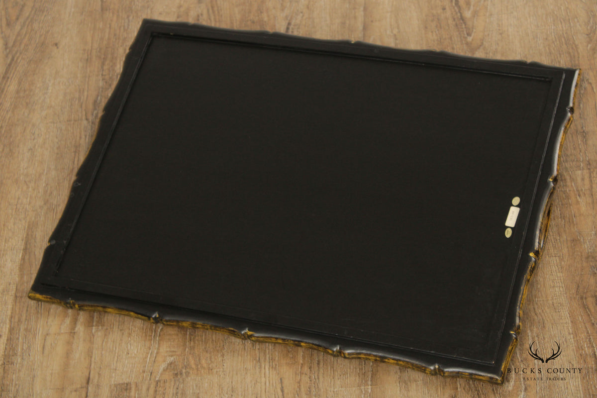 Chinoiserie Style Faux Bamboo Folding Tray Table