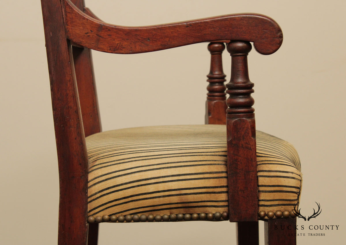 Antique 19th Century English Mahogany Pub Chair
