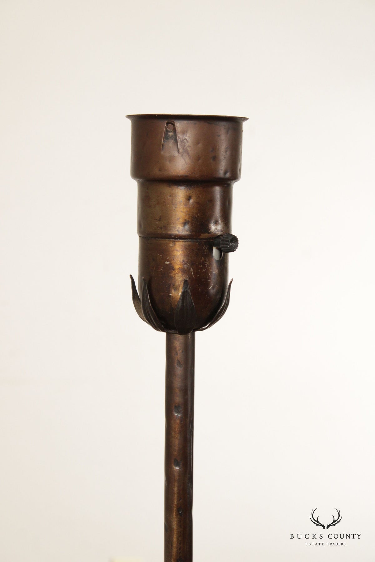 Gothic Style Wrought Iron Torchiere Floor Lamp