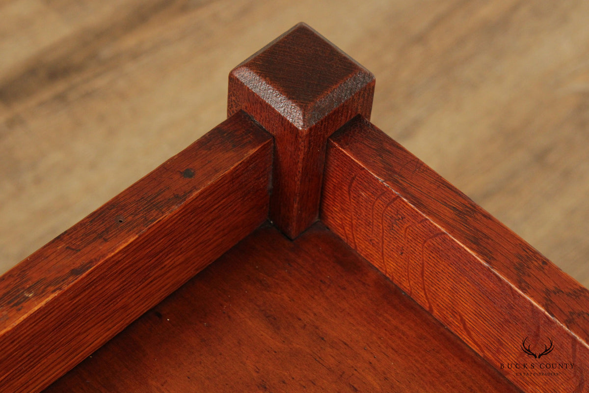 Antique L. & J.G. Stickley Mission Oak Plant Stand