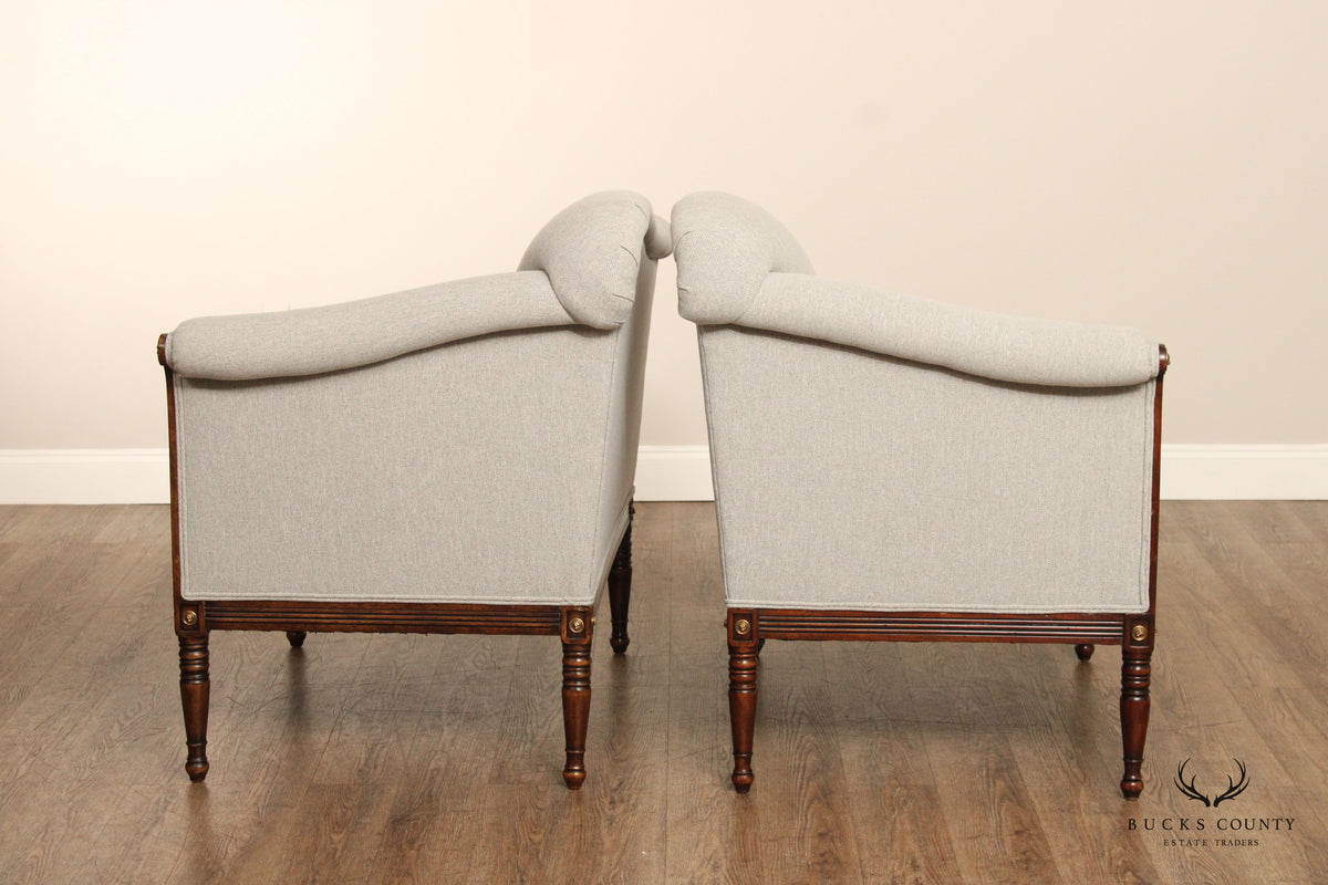 Theodore Alexander Althorp Living History Regency Style Pair of Complementing Chairs