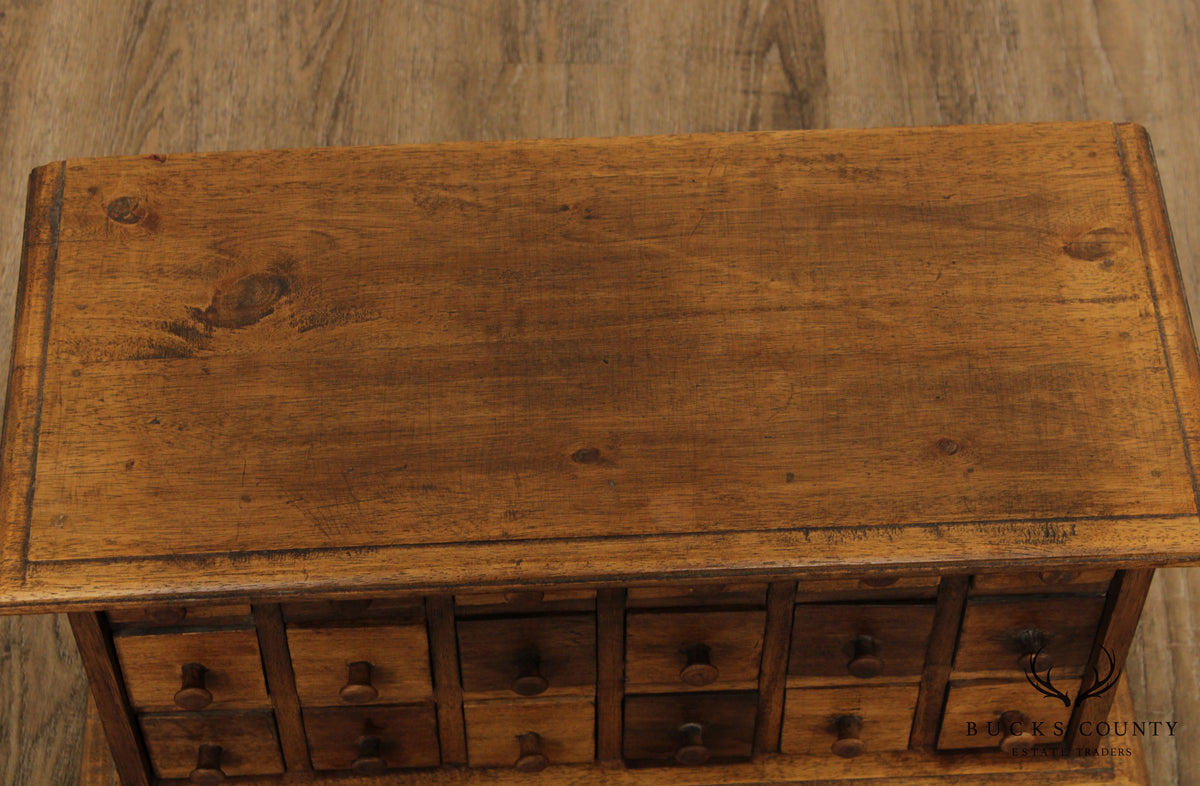 Vintage 18 Drawer Hardwood Apothecary Chest