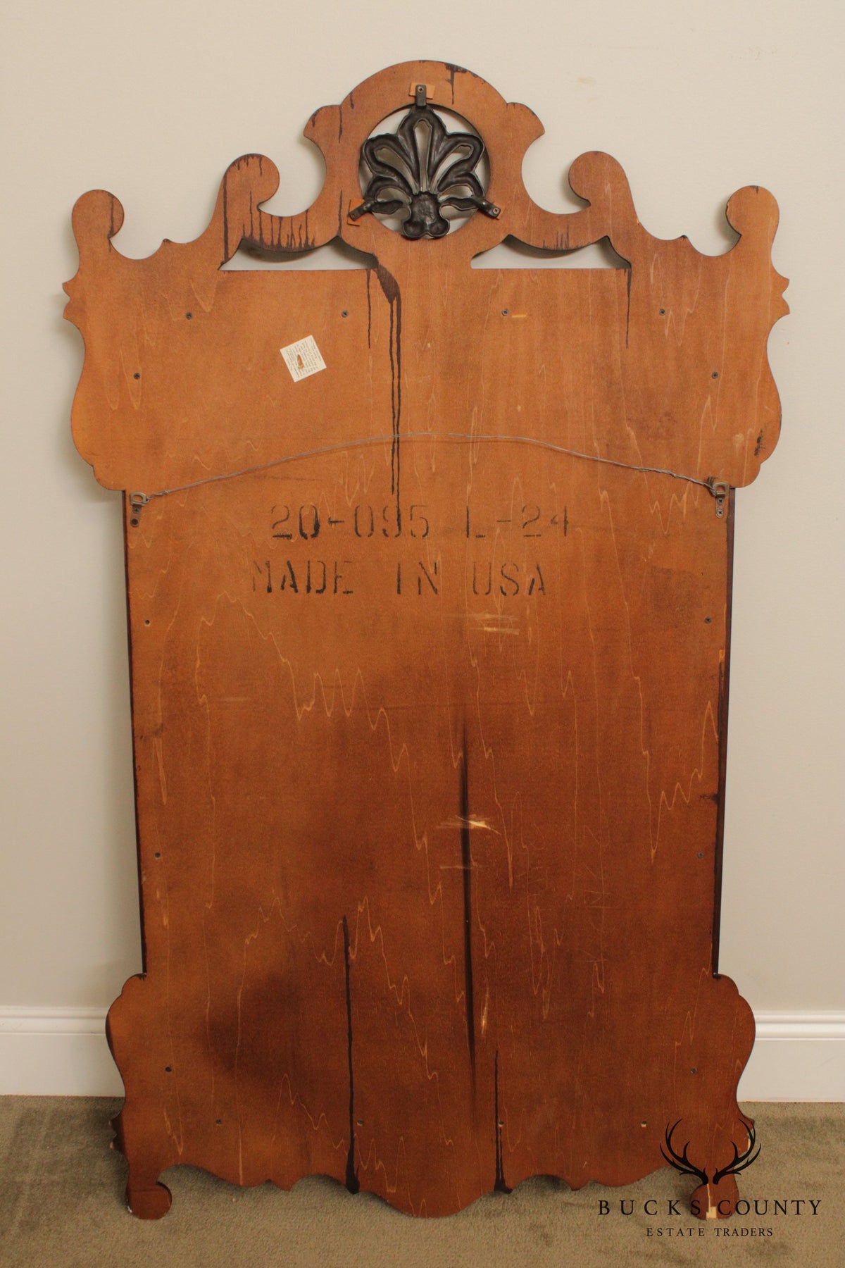 American Drew Mahogany Chippendale Style Wall Mirror