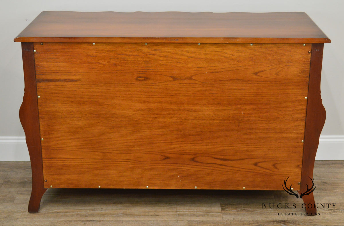 Widdicomb French Louis XV Style Fruitwood Carved Serpentine Chest of Drawers