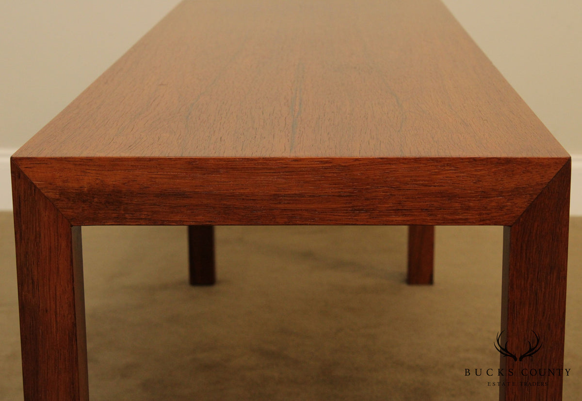 Intrex Mid Century Modern Rosewood Parsons Low Console Table